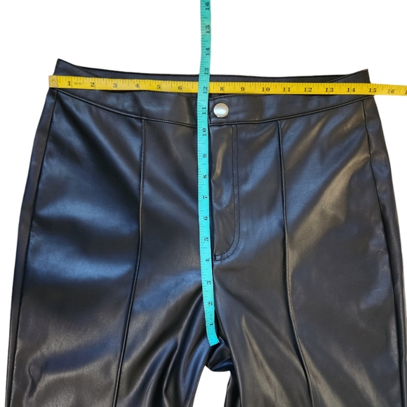 Wild Fable Faux Leather Pants Black 8 - Picture 5 of 9